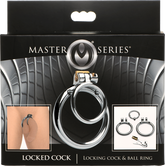 Master Series Locked Cock Locking Cock & Ball Ring Male Chastity